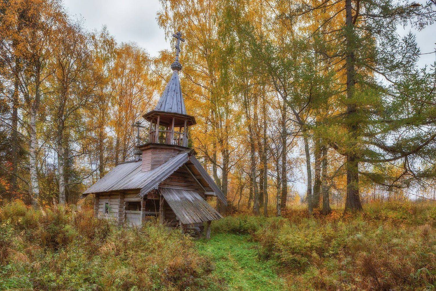 кенозеро, кенозерье, осень, часовня, Владимир Липецких