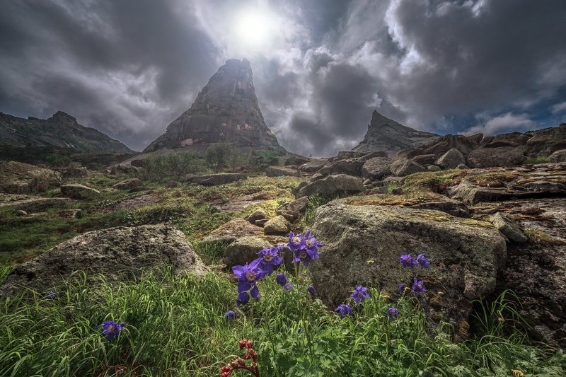 природа, пейзаж, горы, небо *** фото превью