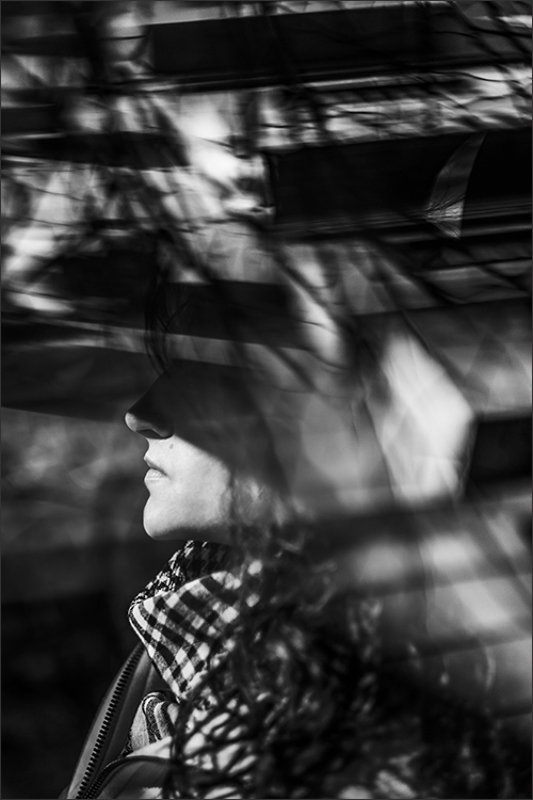 portrait, bw, reflection, портрет, чб *** фото превью