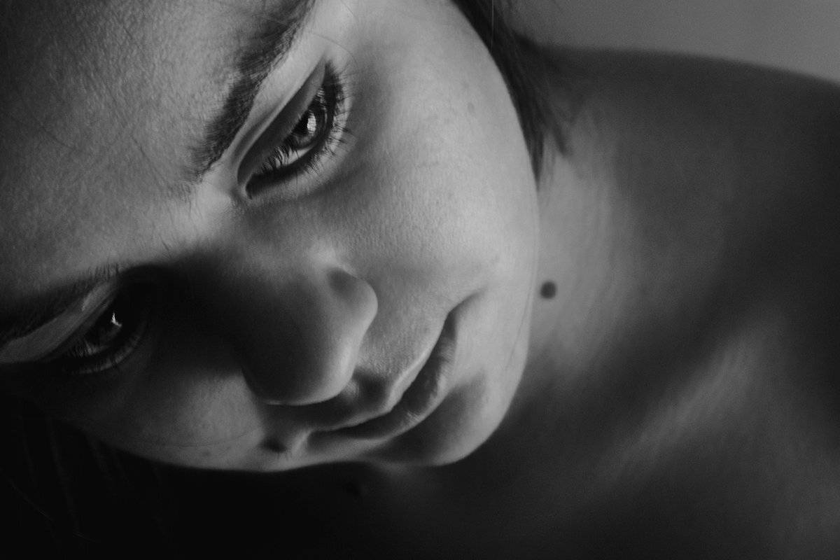 апатиты, портрет, взгляд, глаза, девушка, чб, Николай Смоляк