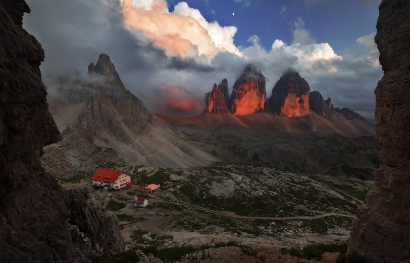 dolomites, tre cime of lavredo, 2999 meatres, italy, three peaks, south tyrol, италия, доломиты Three Peaks фото превью