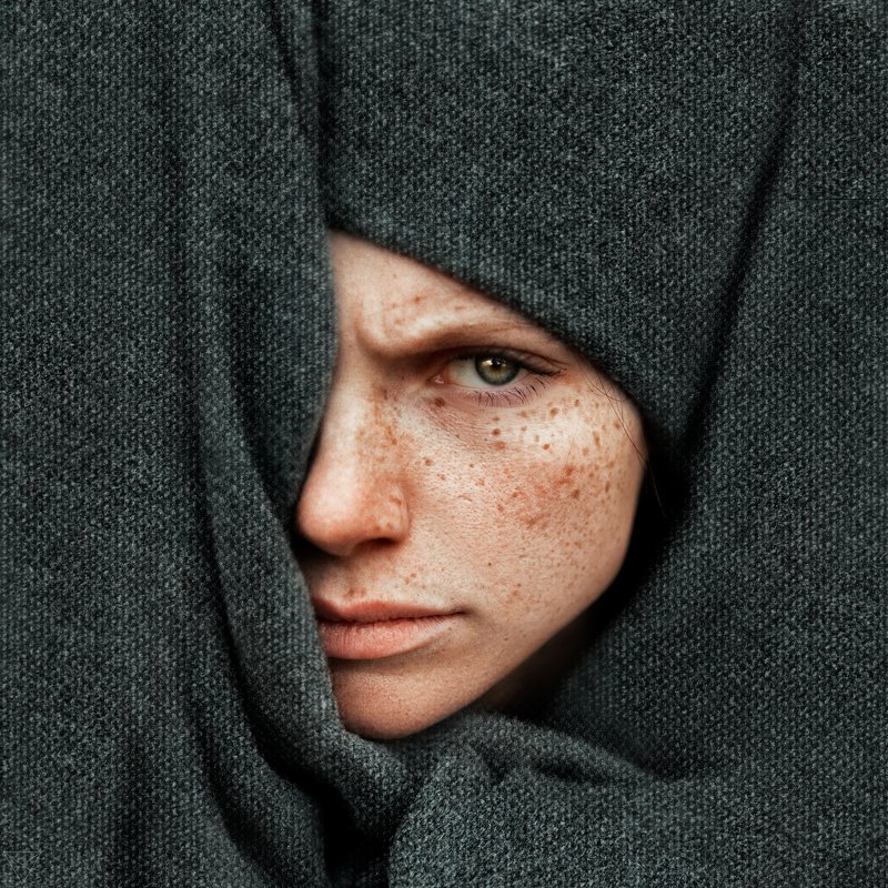 Женский портрет, портрет, природа, portrait, women, красивый портрет, взгляд, рыжая, конопушки  Вика фото превью