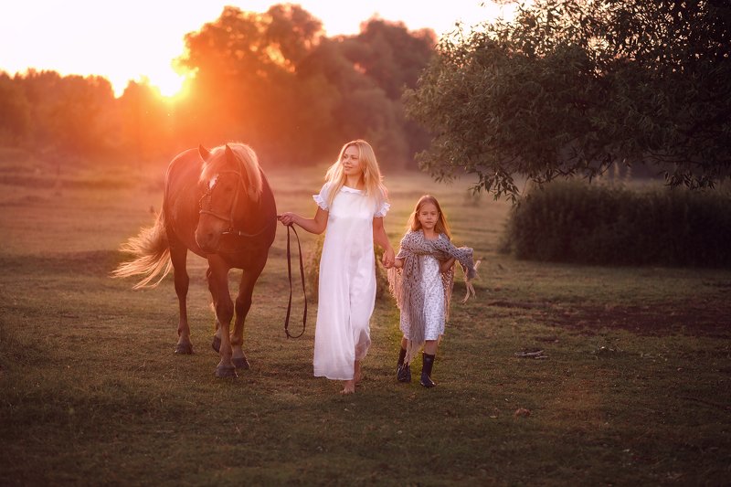 Рассвет в деревне фото превью