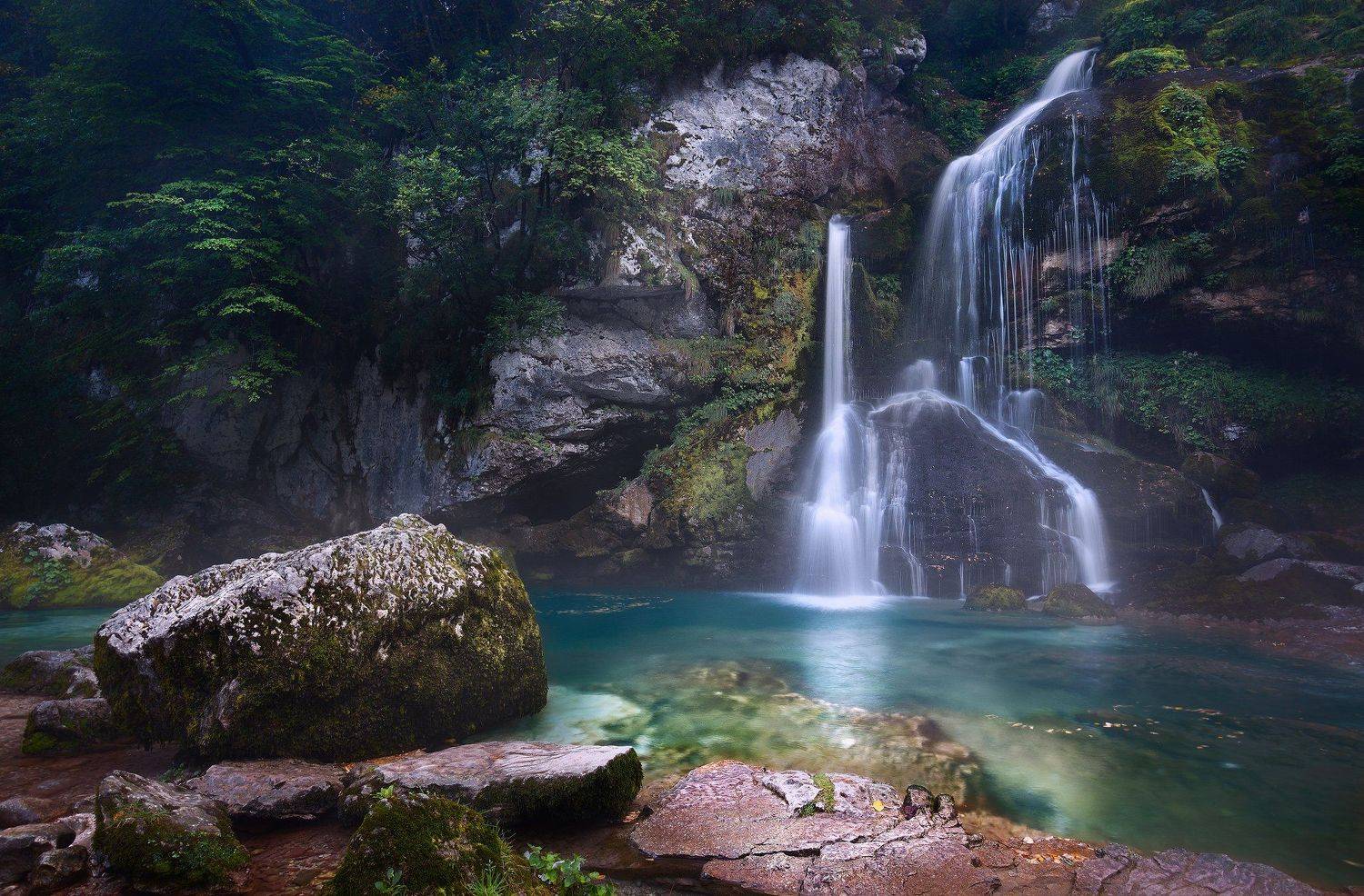 watefall, virje, slovenia, water, rock, mountain, nature, slap, long exposure,, Adrian Misiak