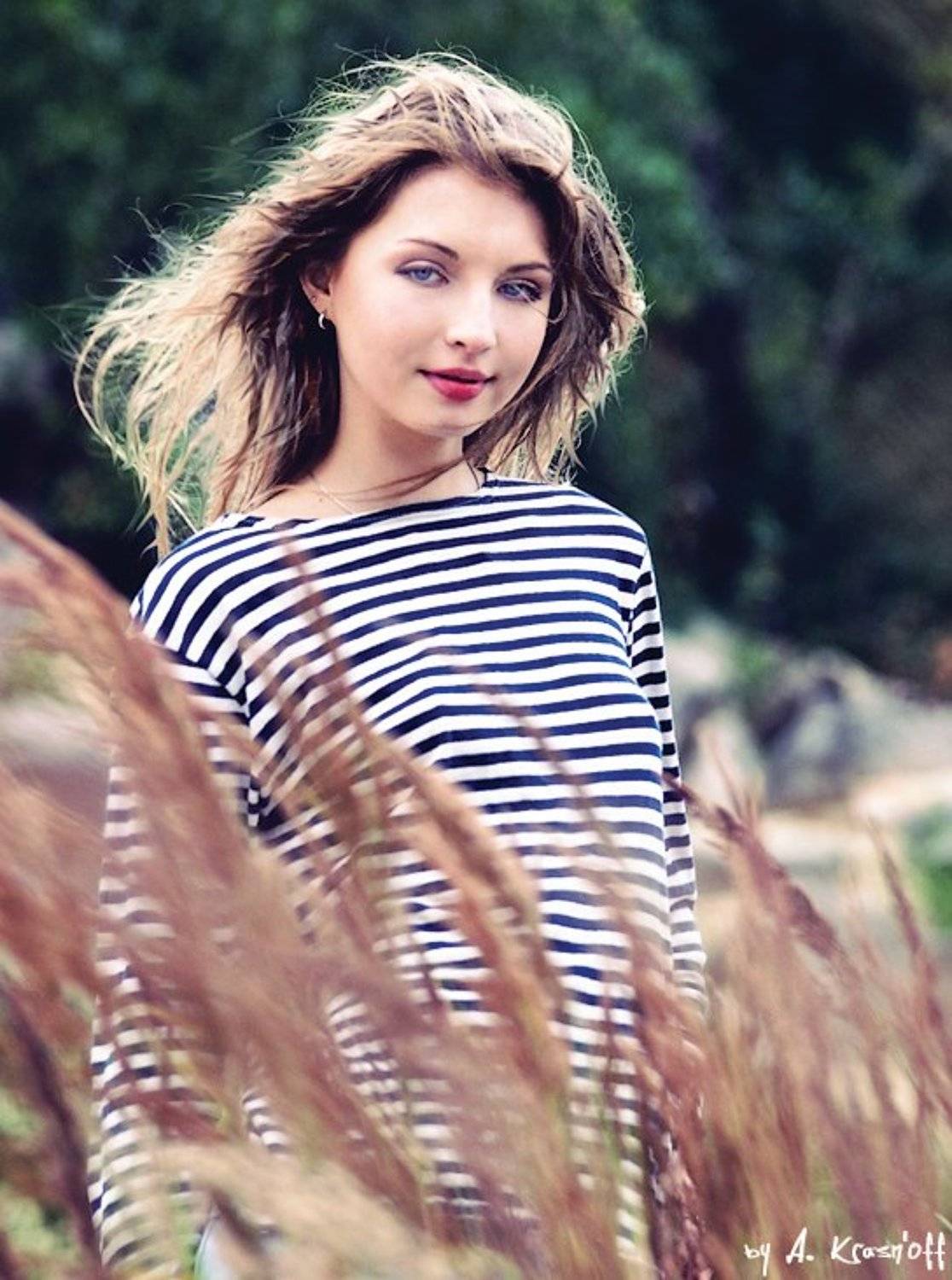 лида, королёва, портрет, взгляд, улыбка, волосы, фото, lidu, A.Krasnoff