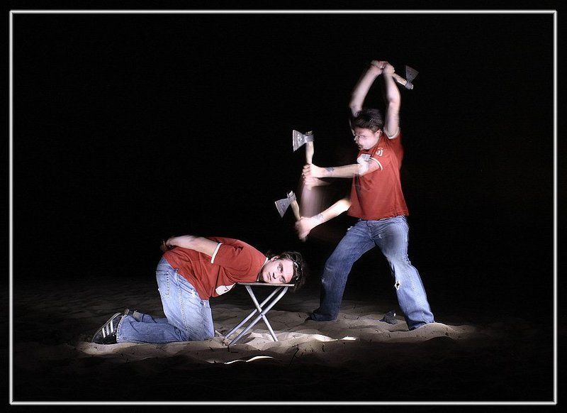 СамоубиЙство световой кистью фото превью