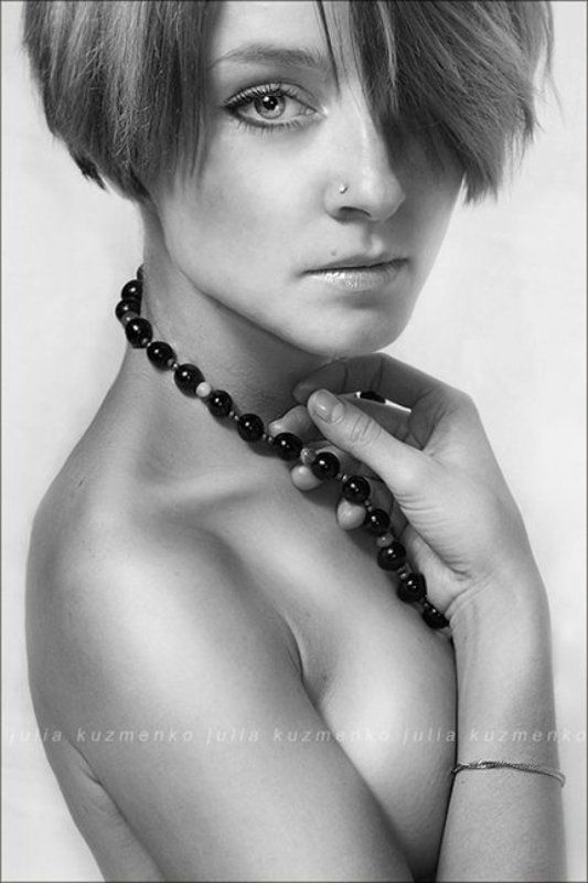 девушка, портрет Ксюша в серебре фото превью