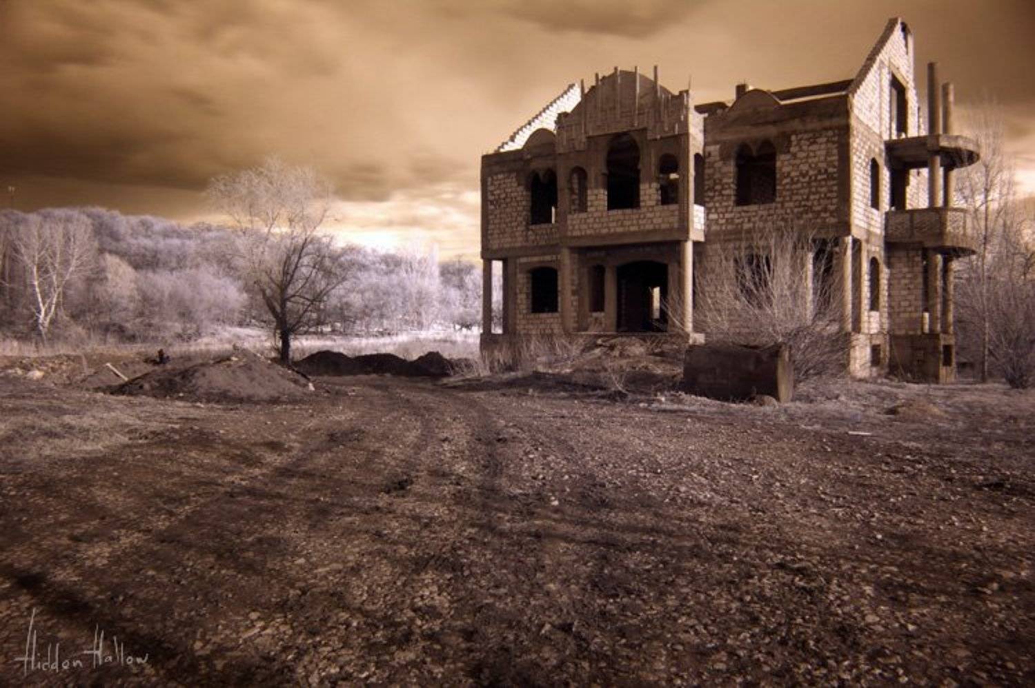 infra-red, природа, дом, сюрреализм, Кирилл Кириллов