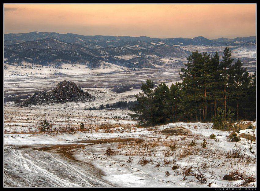 горы, зима, снег, бурятитя, лев, Игорь Глушко