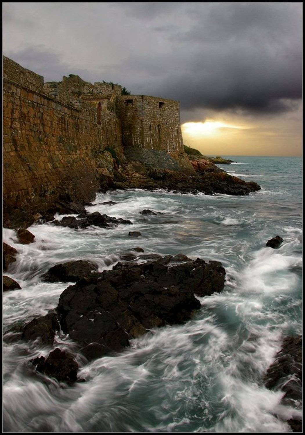 guernsey, крепость, утро, Karlis Keisters