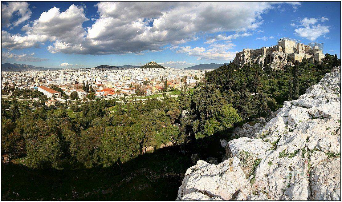 акрополь, афины, панорама, Григорий Иващенко