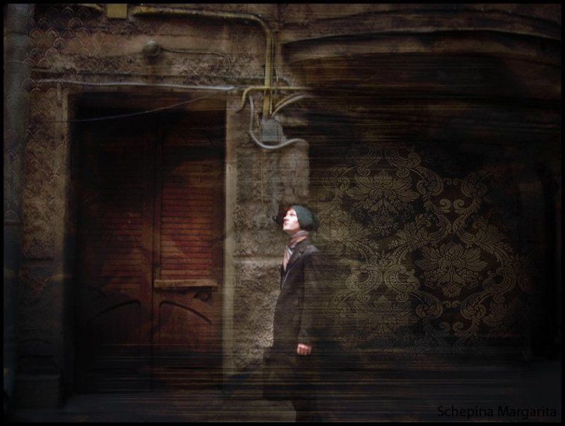 двор узоры сепия бесконечность В одном из дворов фото превью