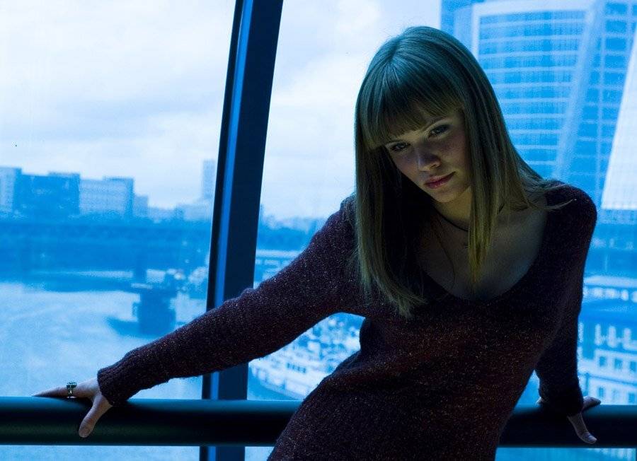 мост, синева, девушка, Dalia