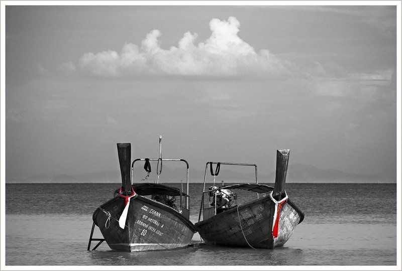 лодка,лонг-тейл,длинный хвост, пионеры Пионеры фото превью