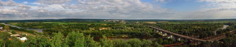 панорама, пейзаж, владимир, клязьма Широка страна моя родная. фото превью