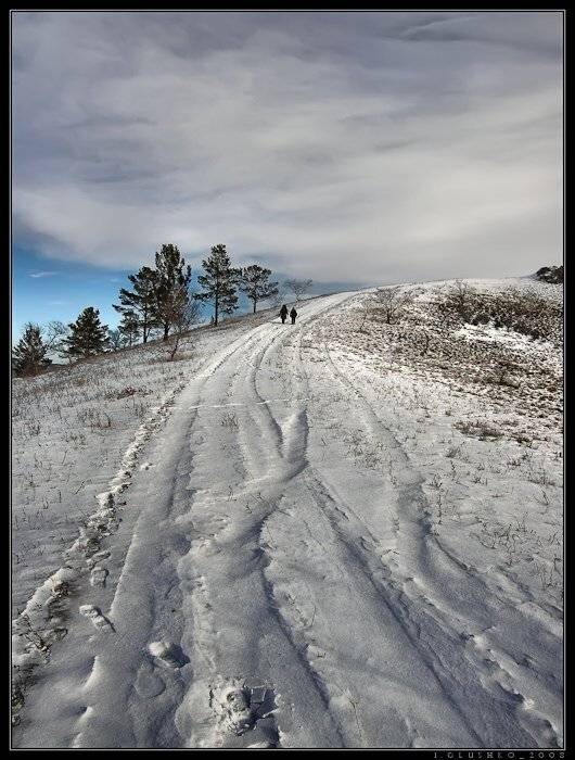 зима, бурятия. снег, гора, Игорь Глушко