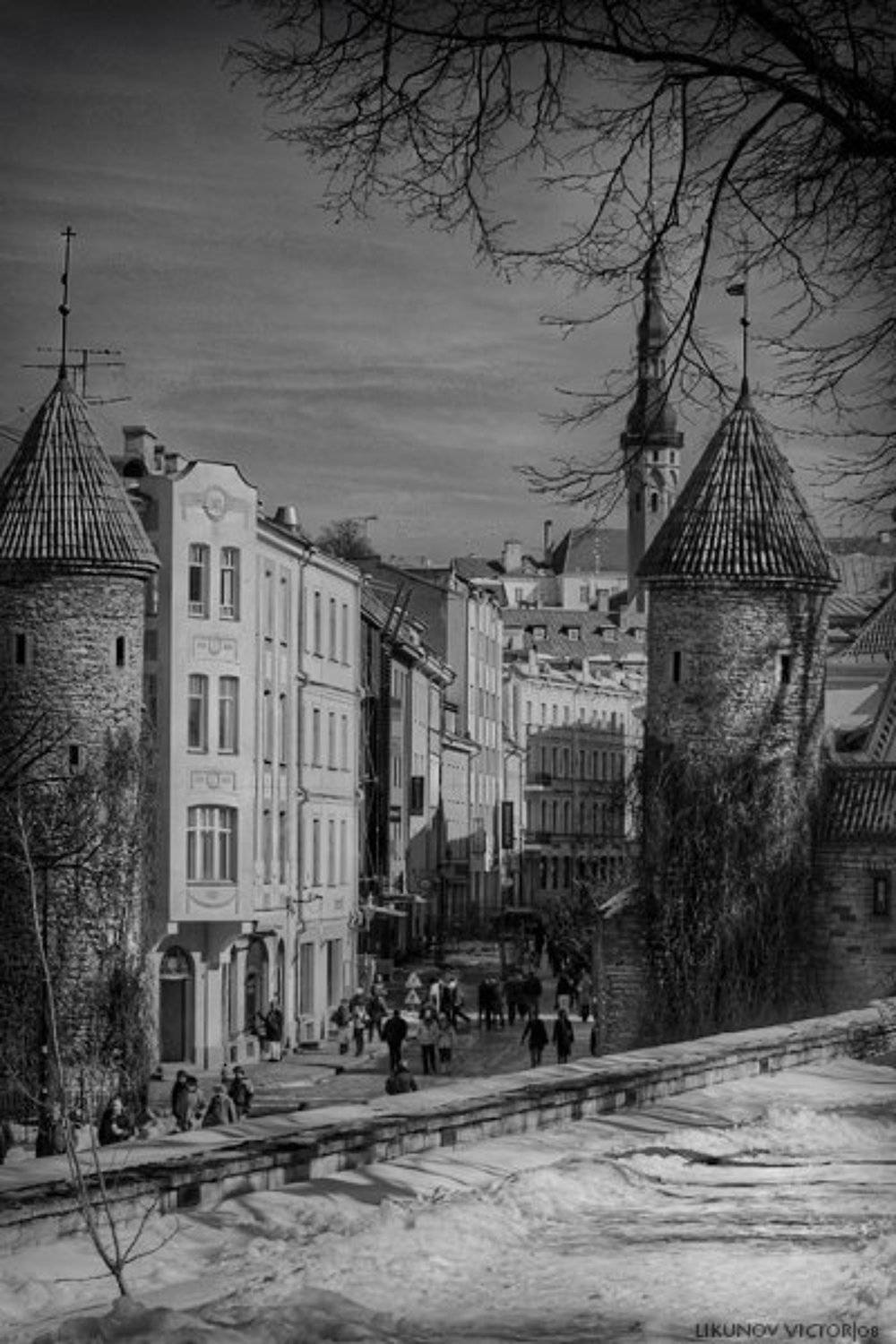 таллинн, город, чб, arhy, Arhy