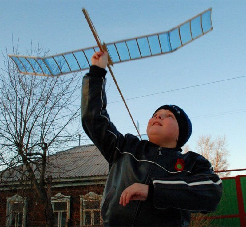 мальчик, планер, вечер, небо С мечтой о небе фото превью