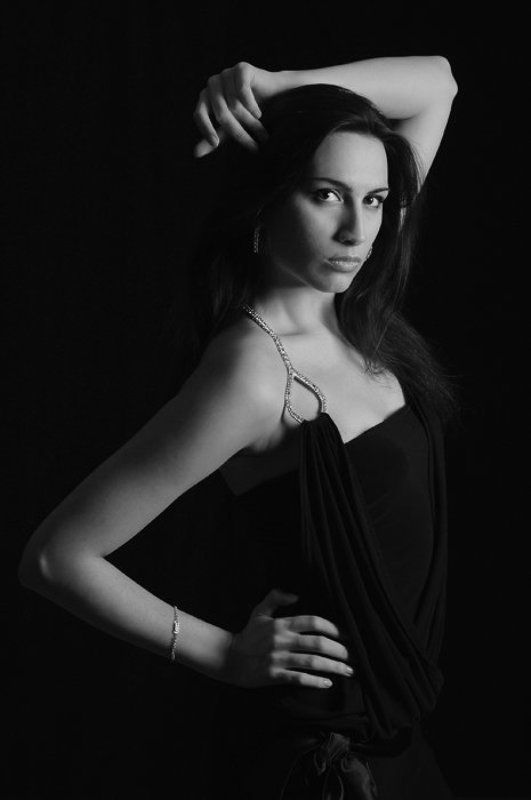 настя, девушка, студия, платье Настя фото превью