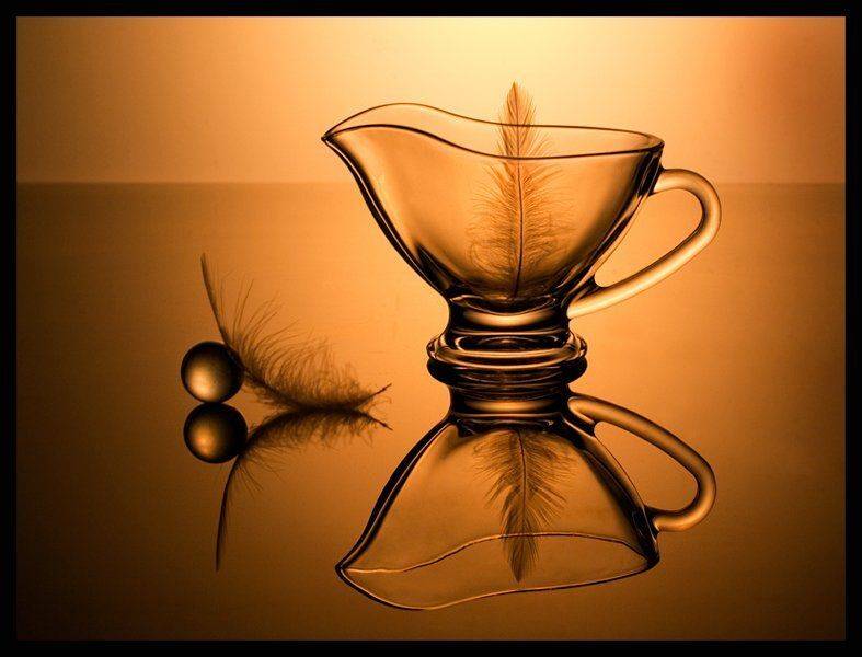 стекло, свет, перо, натюрморт, Ирина