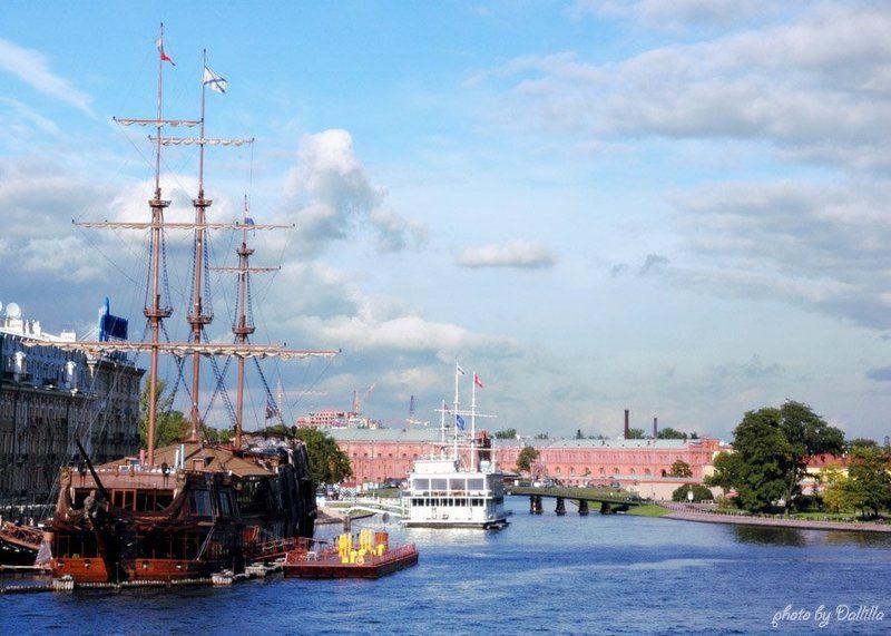 питер, нева, корабль  фото превью