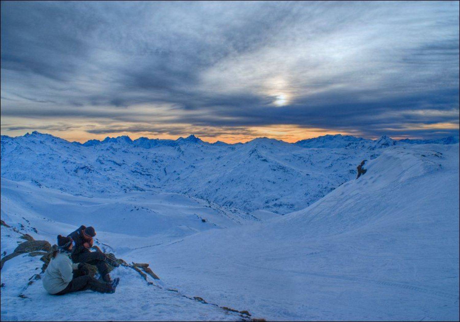 франция, альпы, закат, Владимир Эделев