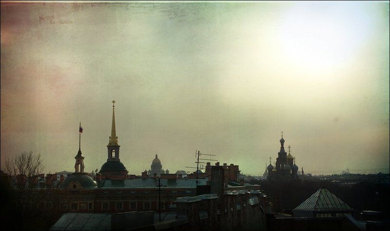 спас-на-крови, исаакиевский собор, адмиралтейство, михайловский замок, петербург, вечер Они стояли.. в фас.. фото превью