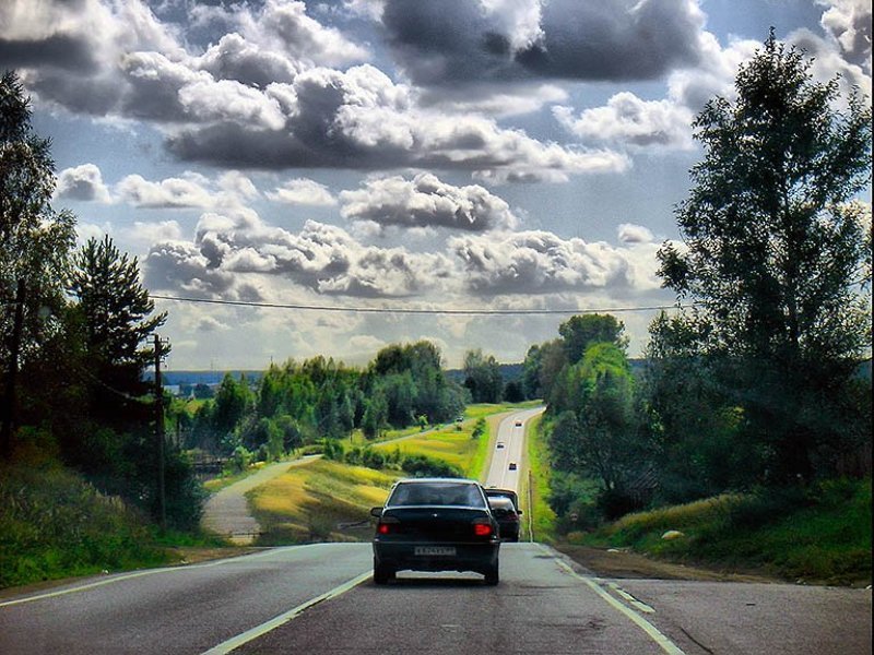 путешествия Поездка в солнечный день. фото превью