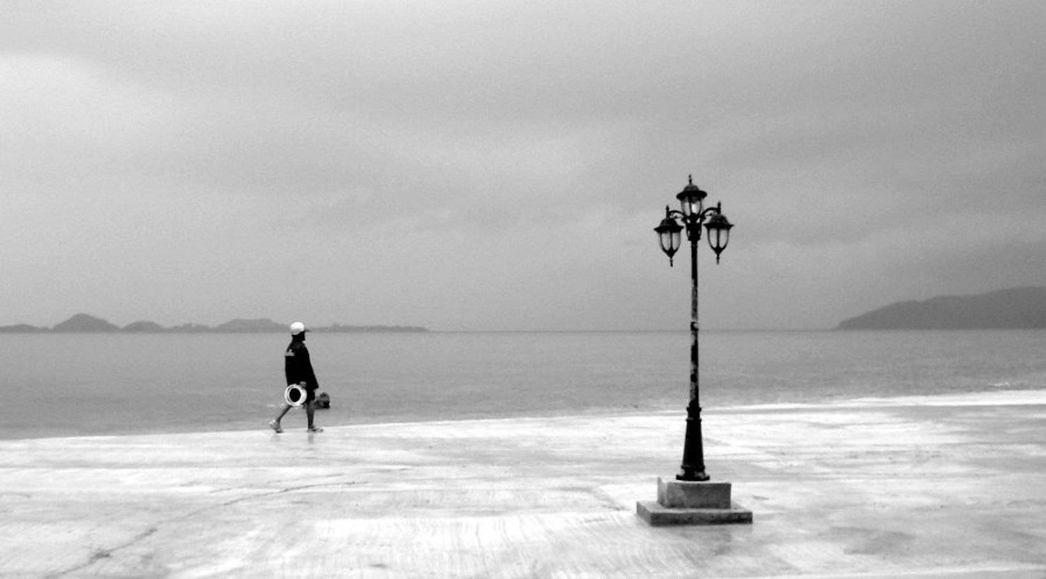 море, фонарь, электрик, Slowhill