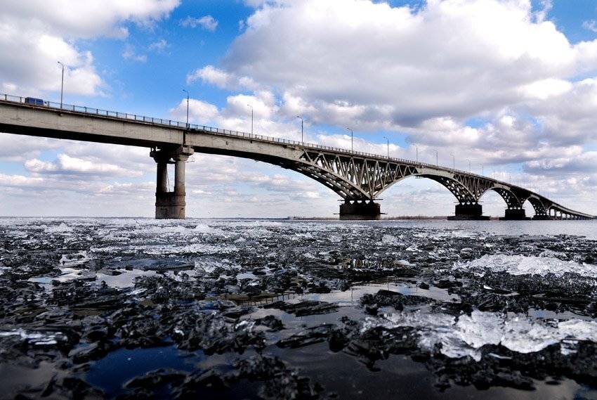 саратов,мост,волга,ледоход,татаринцев, Sergey Tatarincev