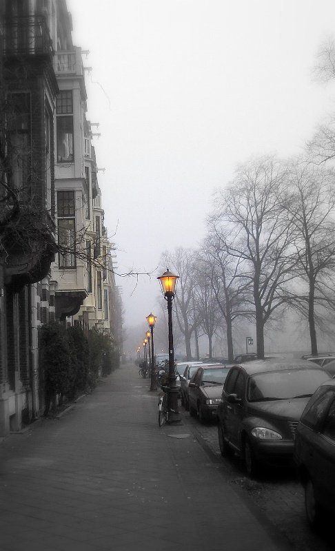 амстер, туман, фонари Я вернулся в мой  город, знакомый до слёз... фото превью