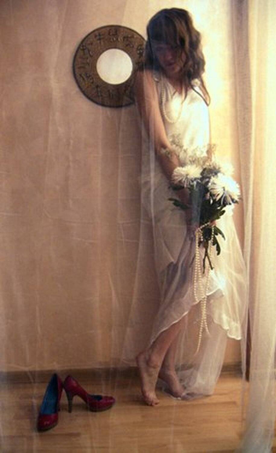 1930 ,букет,белое, красные туфли, sekynda