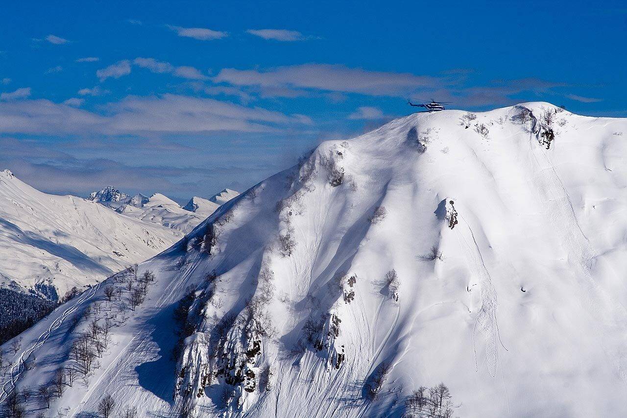 горы, красная поляна, вертолет, dimmm