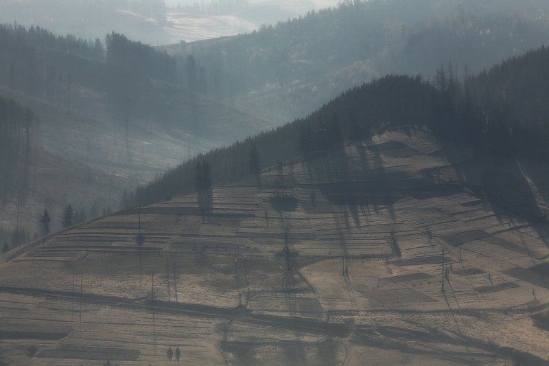 карпаты, осень, горы, тени ...Театр теней... фото превью