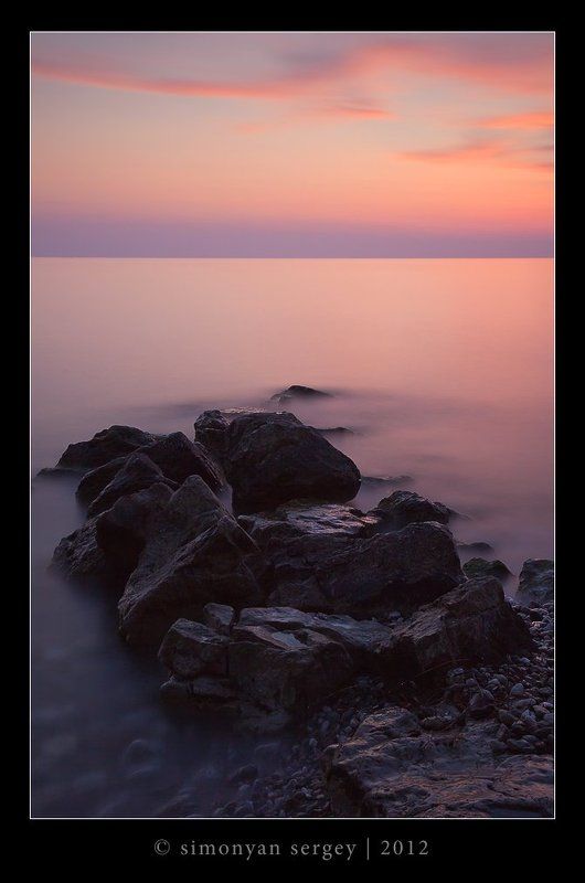 длинная выдержка, Камни, Море, Небо, черногория 2 минуты не моргнув.... фото превью