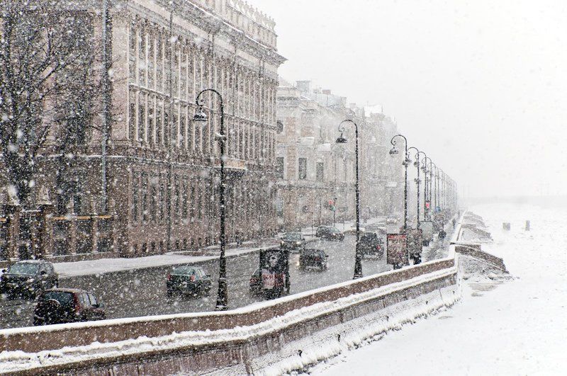 нева, петербург, александр, алексеев, 881 Снегопад фото превью