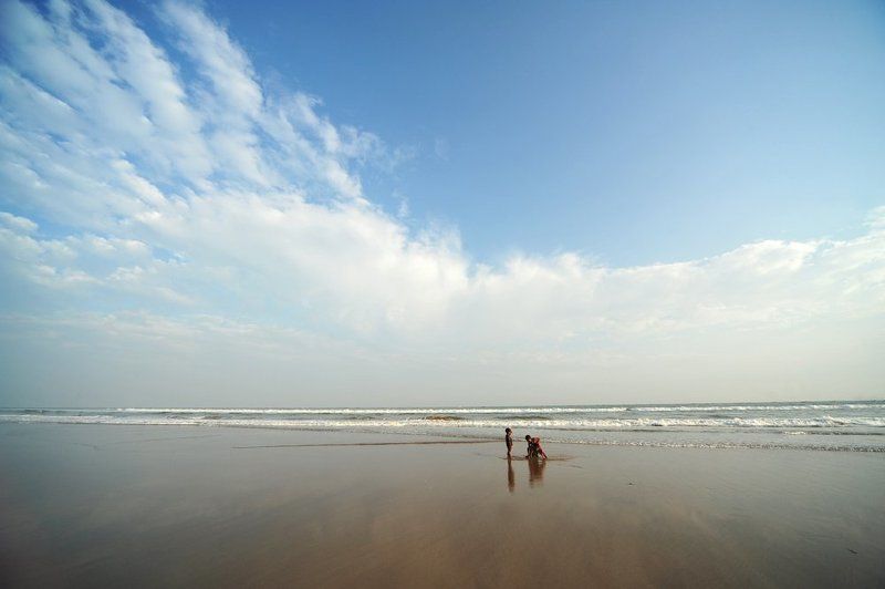 дети, индия, океан Дети фото превью