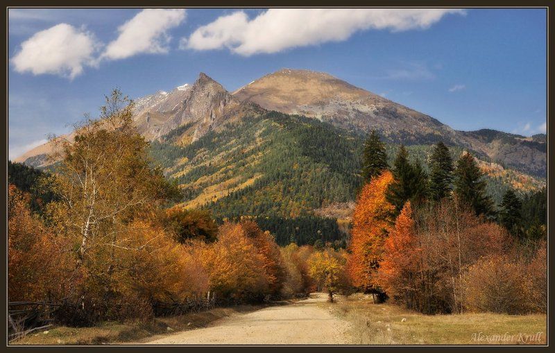 кавказ, кчр, загедан, закан Осень в долине Загедан. фото превью