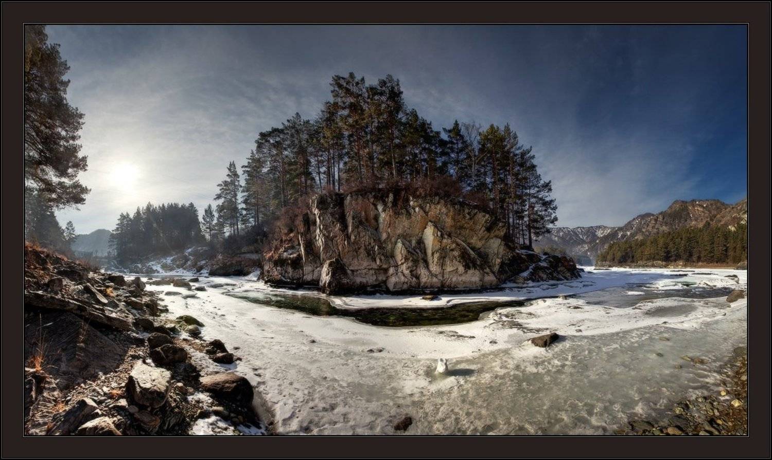 алтай, катунь, чемал, весна, утро, скалы, лед, река, ярославский, виталий, Виталий из Н-ска