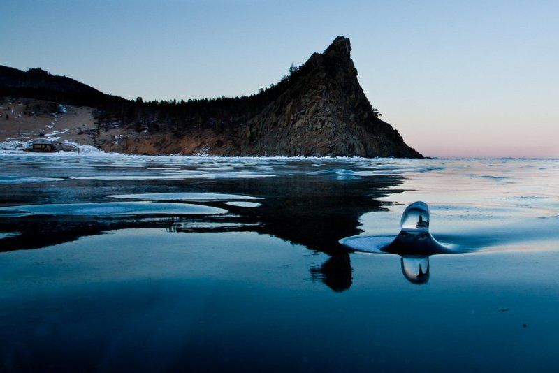 байкал, лед Капля фото превью