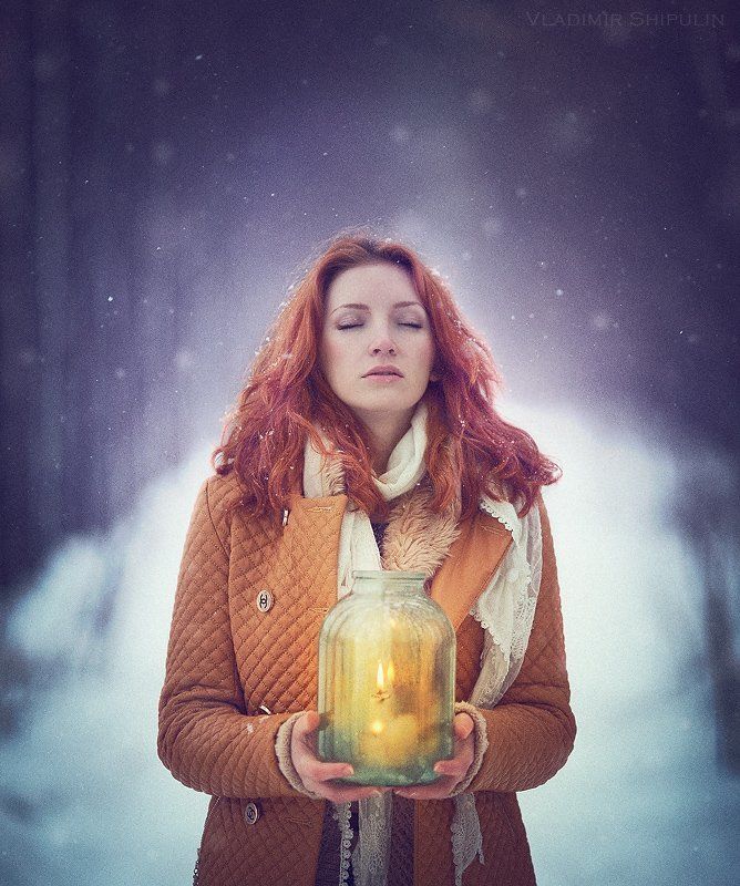 forest,girl,beauty,people,vladimir,nature,зима,снег,лес,snow,art,photos,фото,люди,арт,levitation,владимир,shipulin,шипулин Предчувствие... фото превью