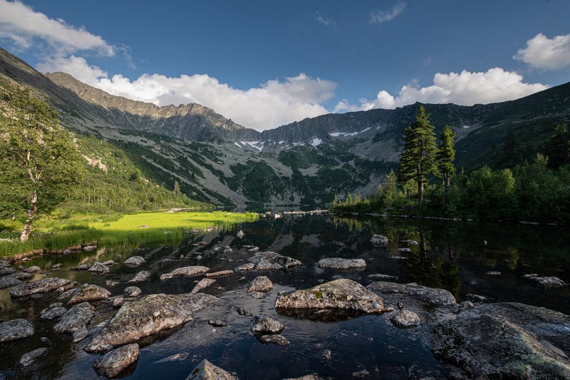 природа, пейзаж, горы озеро Выпускников, Хакассия фото превью