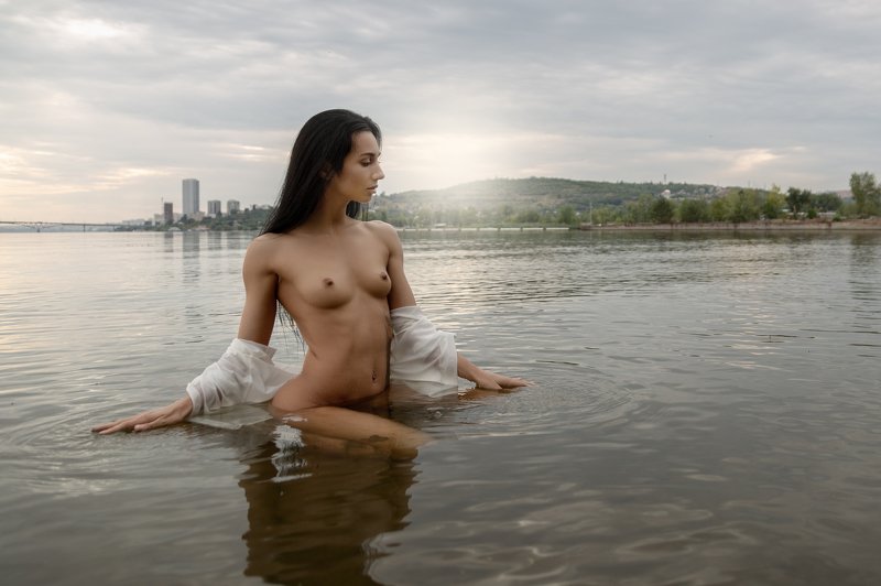 фото , цвет , ню , портрет , модель , девушка , брюнетка Релакс ... фото превью