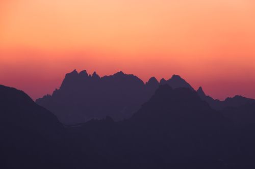 Закат в горах.