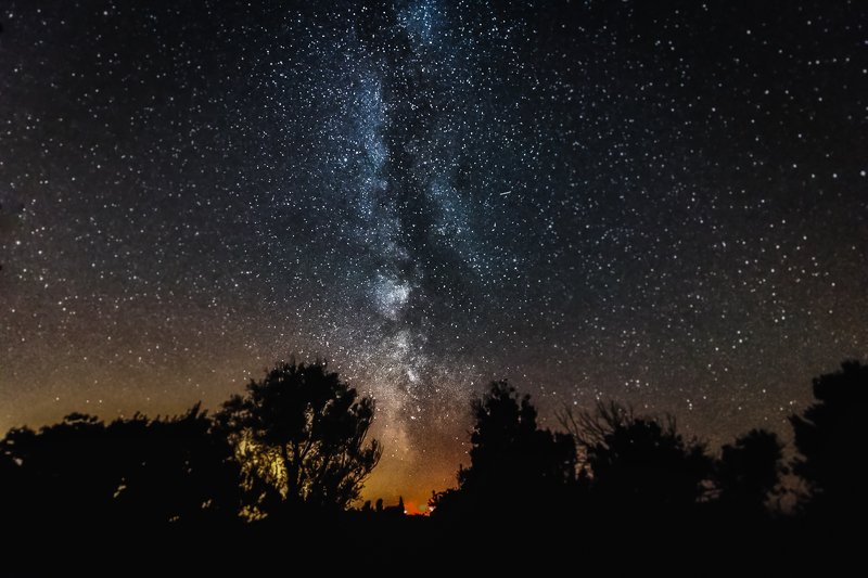 milky way;night;sky;star;galaxy;voix lactée; Miky Way in South France фото превью