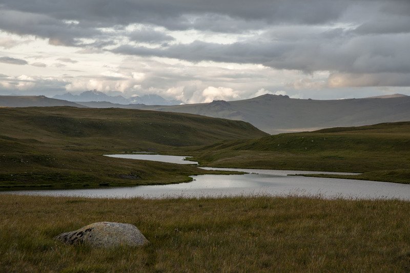 укок, плато, горы, свет, тень, закат, облака, вечер, путешествие, лето Горизонты Укока фото превью
