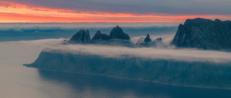норвегия, сенья, senja, norway, рассвет, dawn Перед рассветом фото превью