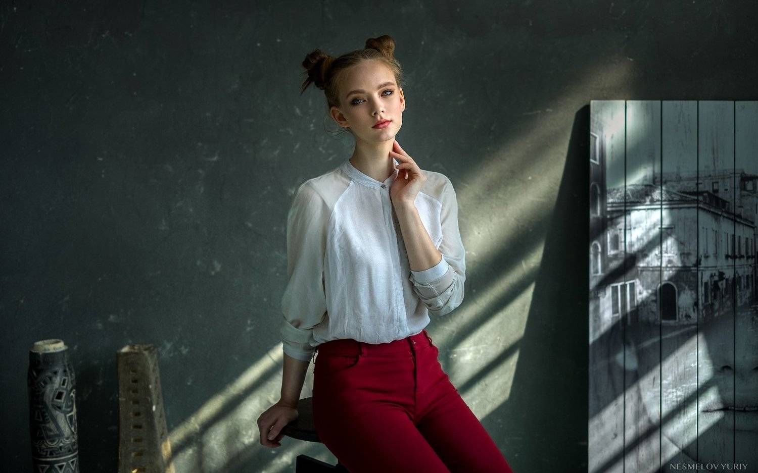 girl, portrait, art, девушка, портрет, Несмелов Юрий