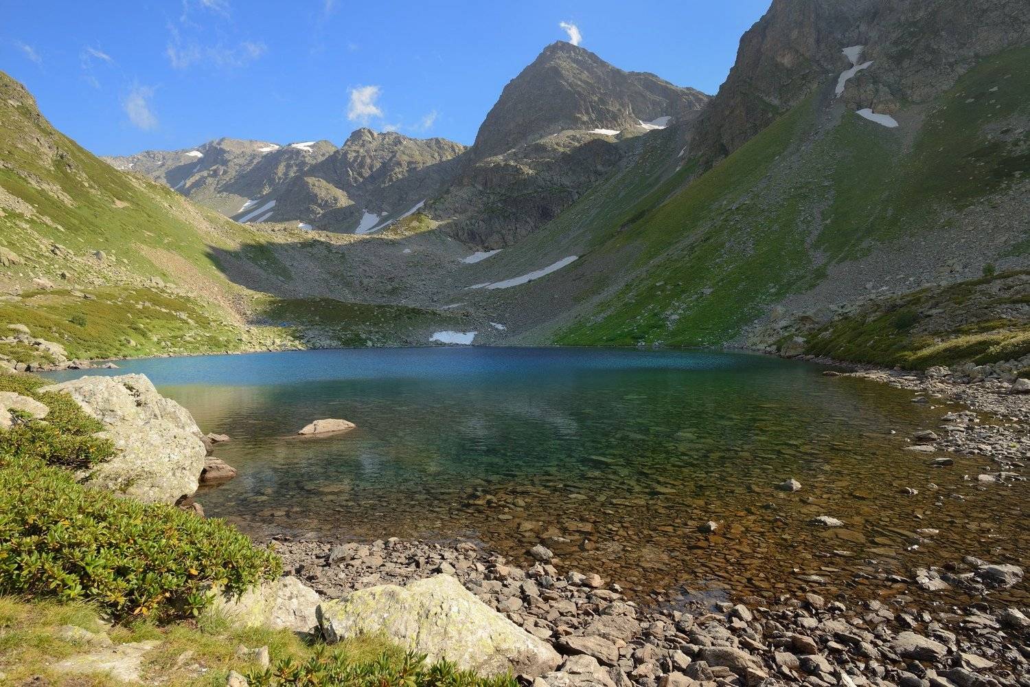 горы лето кавказ озеро семицветное, Александр Жарников