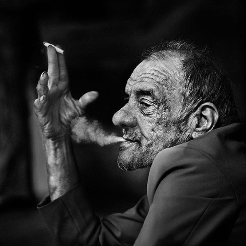 портрет, чб, курс, udemy, bw, portrait, composition Smoker фото превью